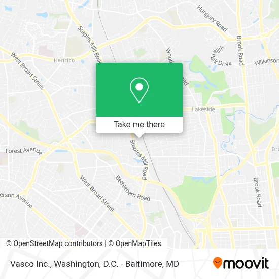 Vasco Inc. map