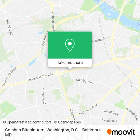 Coinhub Bitcoin Atm map