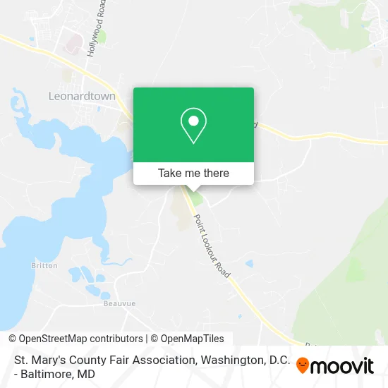 St. Mary's County Fair Association map