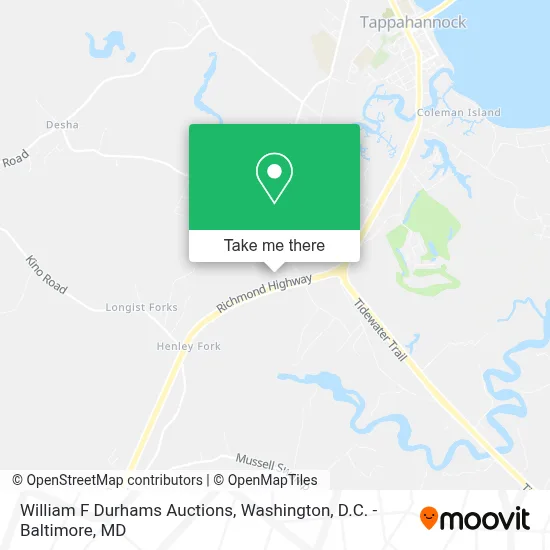 William F Durhams Auctions map