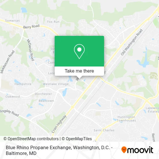 Blue Rhino Propane Exchange map