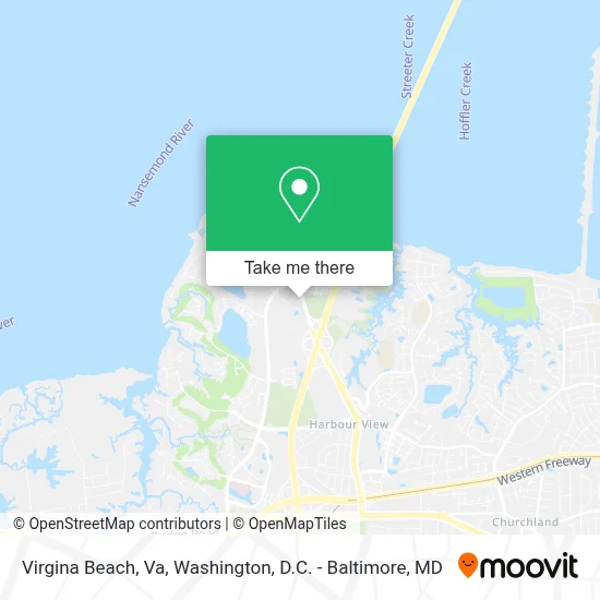 Virgina Beach, Va map