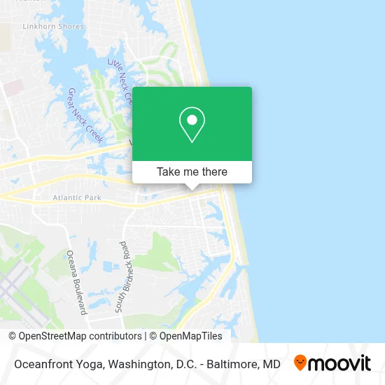 Oceanfront Yoga map