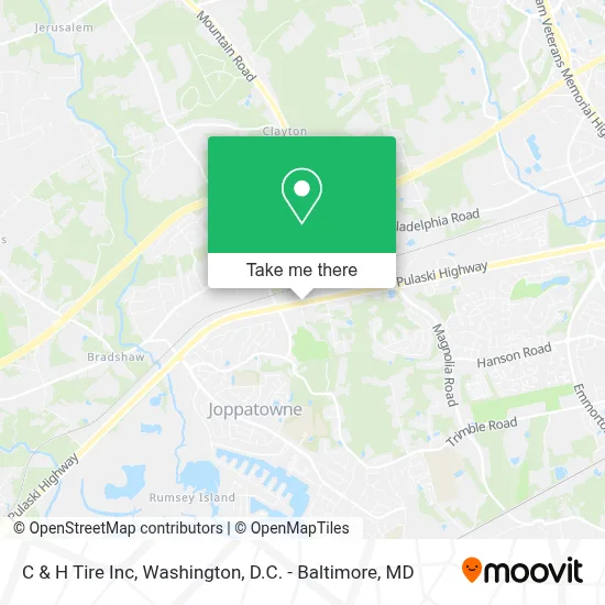 C & H Tire Inc map