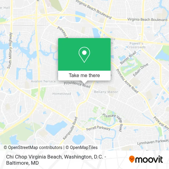 Chi Chop Virginia Beach map