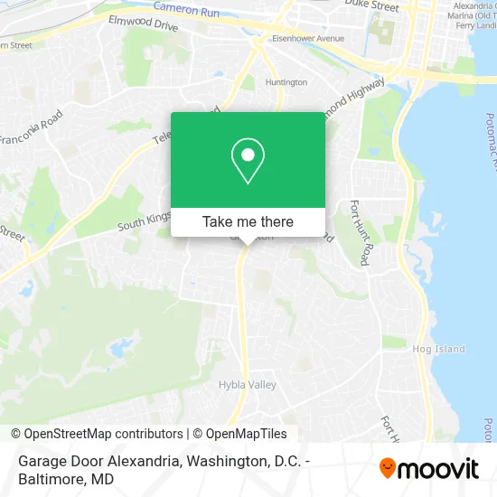 Garage Door Alexandria map