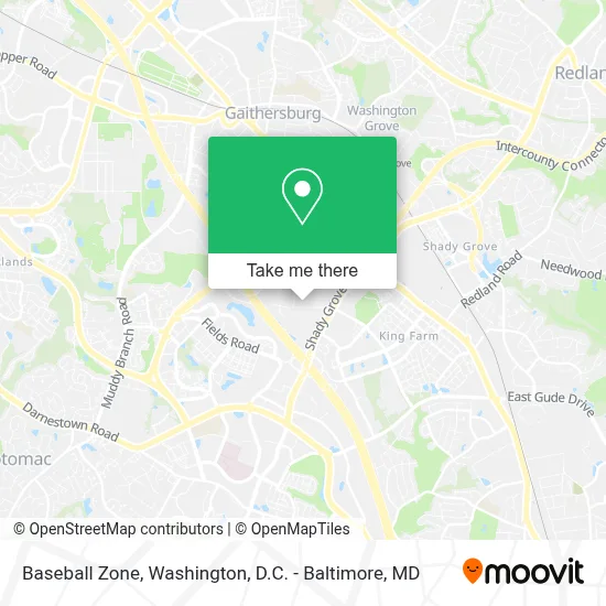 Baseball Zone map