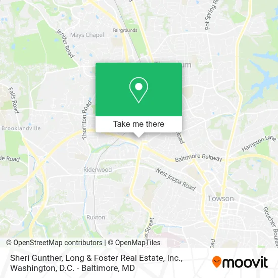 Sheri Gunther, Long & Foster Real Estate, Inc. map