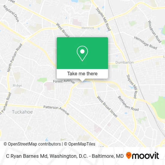 C Ryan Barnes Md map
