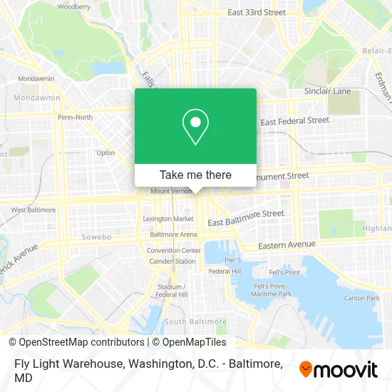 Fly Light Warehouse map