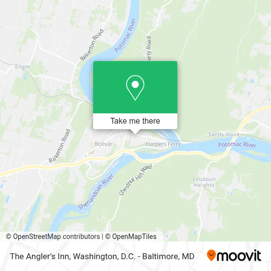 The Angler's Inn map