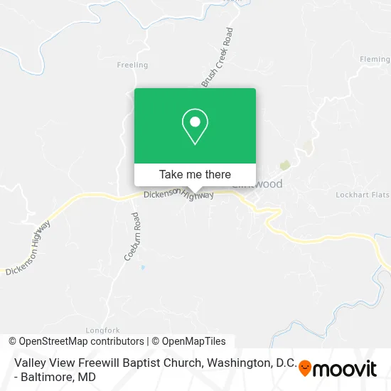Valley View Freewill Baptist Church map