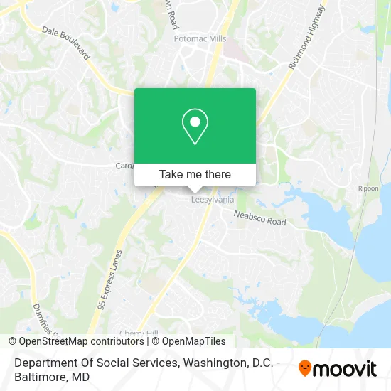 Department Of Social Services map