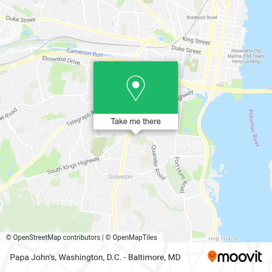 Papa John's map