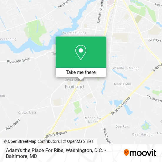 Adam's the Place For Ribs map