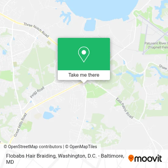 Flobabs Hair Braiding map