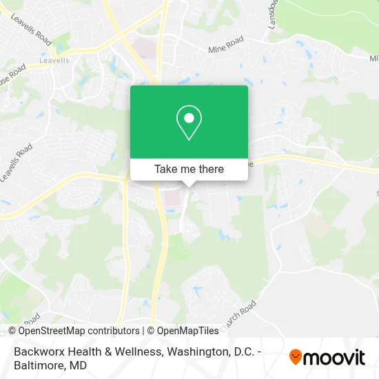 Backworx Health & Wellness map