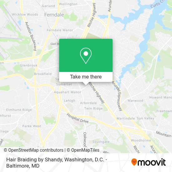 Hair Braiding by Shandy map