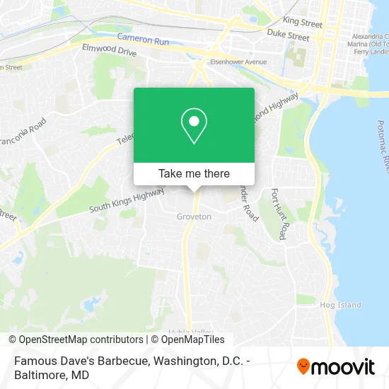 Famous Dave's Barbecue map