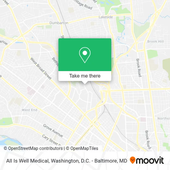 All Is Well Medical map