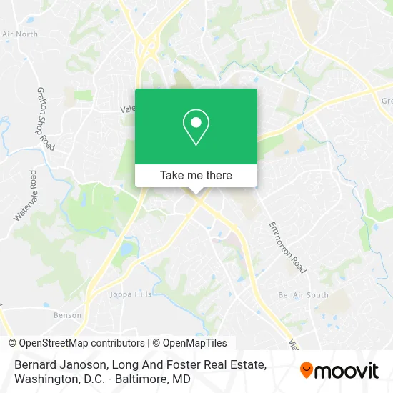 Bernard Janoson, Long And Foster Real Estate map