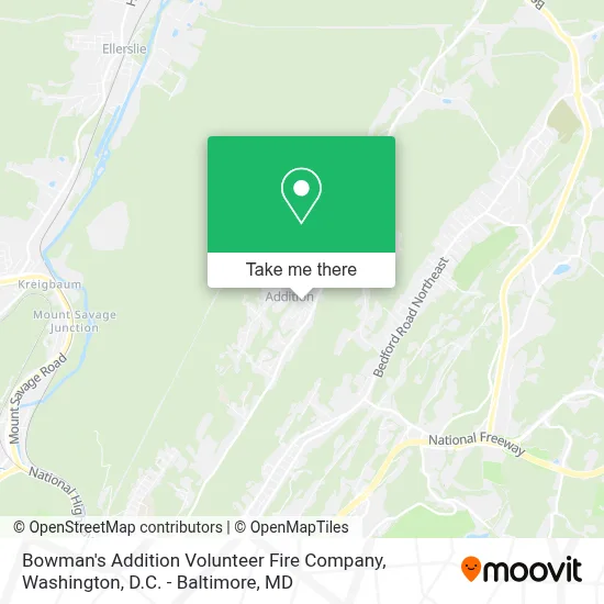 Bowman's Addition Volunteer Fire Company map
