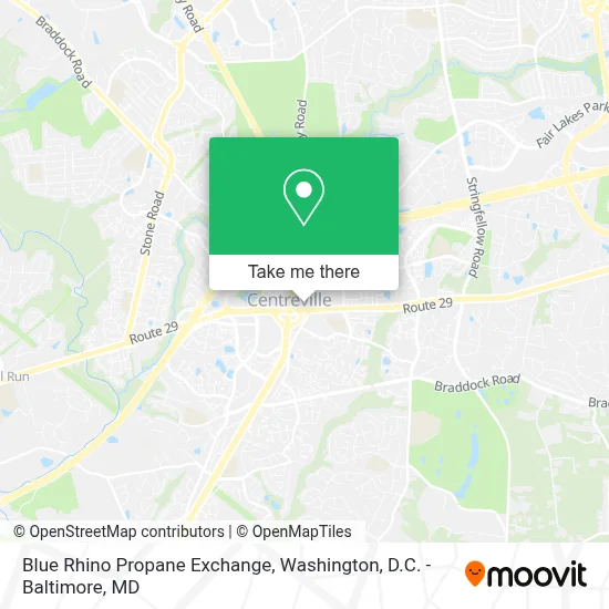 Blue Rhino Propane Exchange map