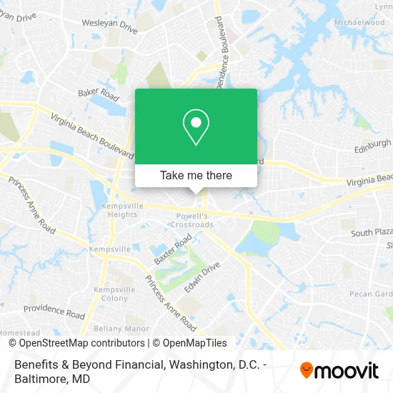 Benefits & Beyond Financial map