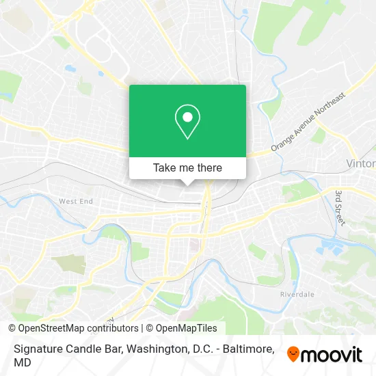 Signature Candle Bar map