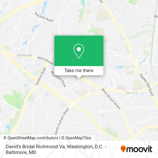 David's Bridal Richmond Va map