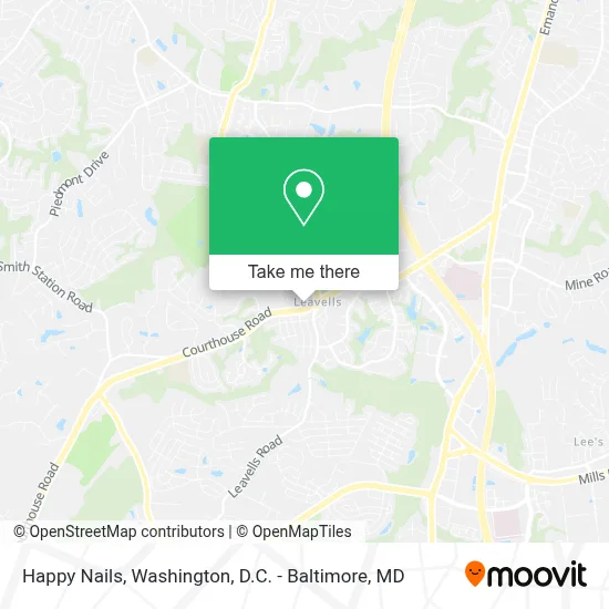 Happy Nails map