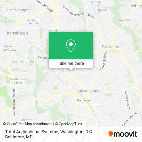 Total Audio Visual Systems map