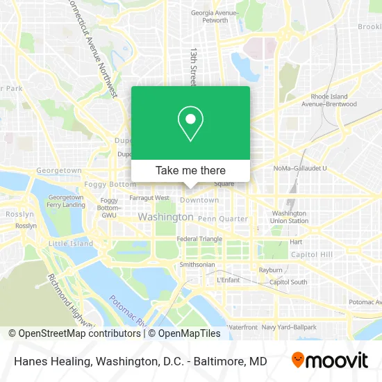 Hanes Healing map