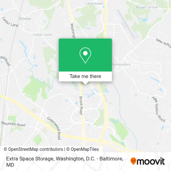 Extra Space Storage map