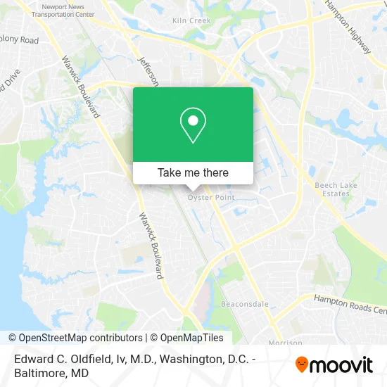 Edward C. Oldfield, Iv, M.D. map