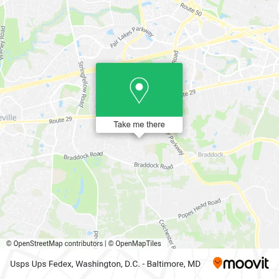 Usps Ups Fedex map