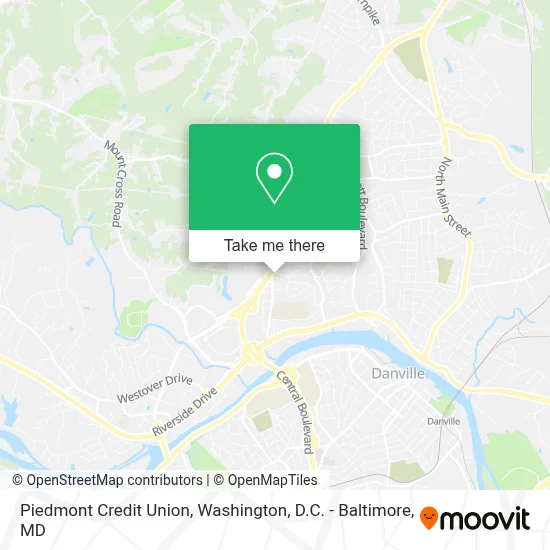 Piedmont Credit Union map