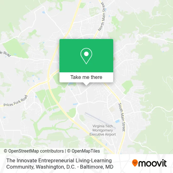 The Innovate Entrepreneurial Living-Learning Community map