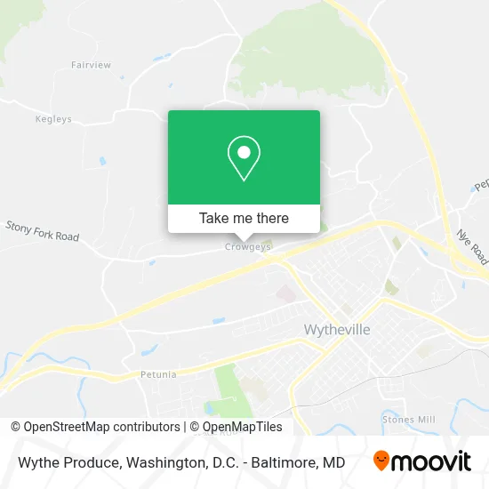 Wythe Produce map