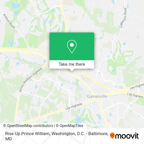 Rise Up Prince William map