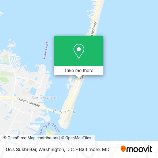 Oc's Sushi Bar map