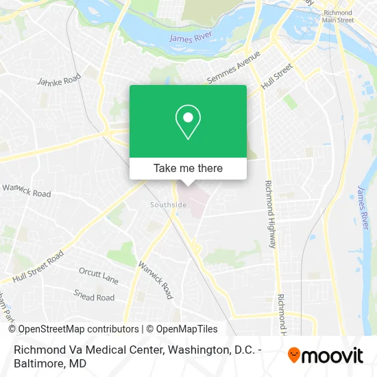 Richmond Va Medical Center map