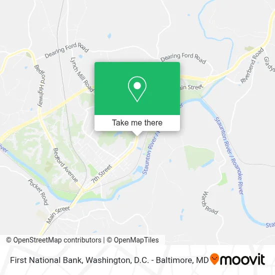 First National Bank map