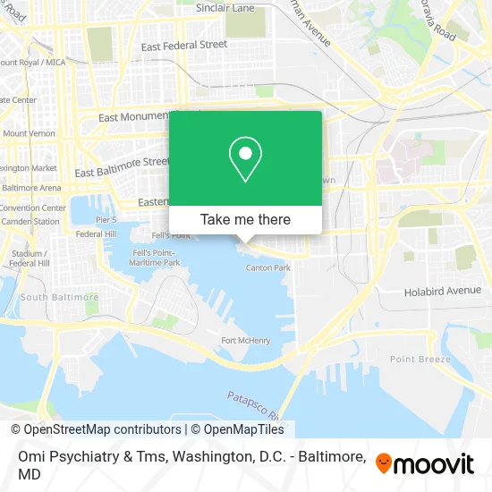 Omi Psychiatry & Tms map