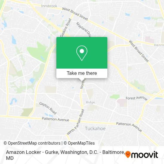 Amazon Locker - Gurke map