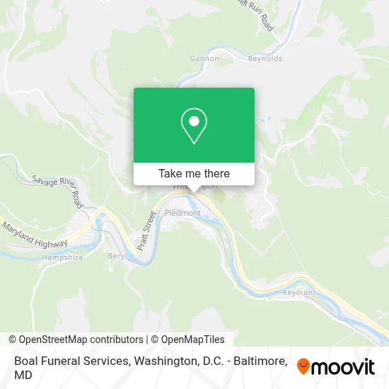 Boal Funeral Services map