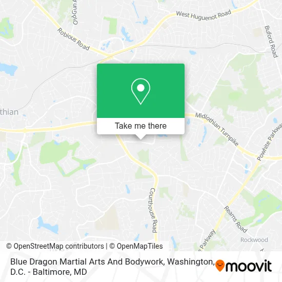 Blue Dragon Martial Arts And Bodywork map