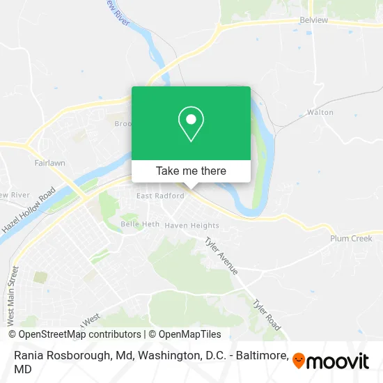 Rania Rosborough, Md map