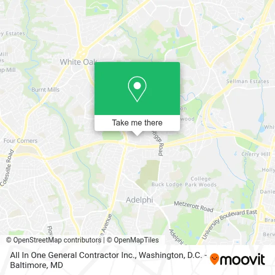 All In One General Contractor Inc. map