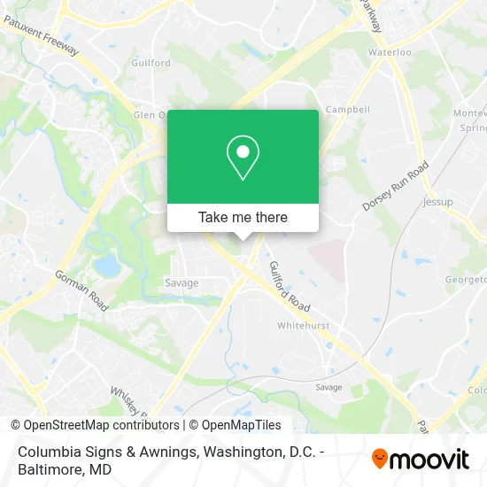 Columbia Signs & Awnings map